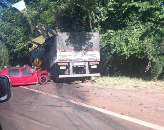 Acidente com vítima fatal na BR-472 em Três de Maio