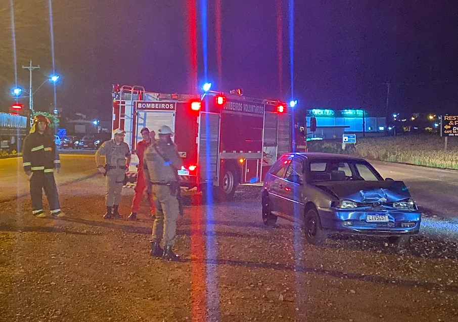 Veículo foge após provocar acidente na RSC472, em Tenente Portela