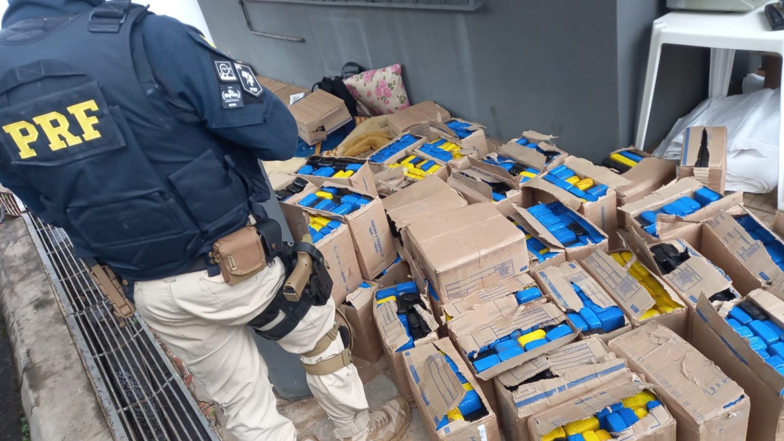 Polícia Rodoviária Federal (PRF), apreende mais de meia tonelada de drogas em Panambi no Rio Grande do Sul