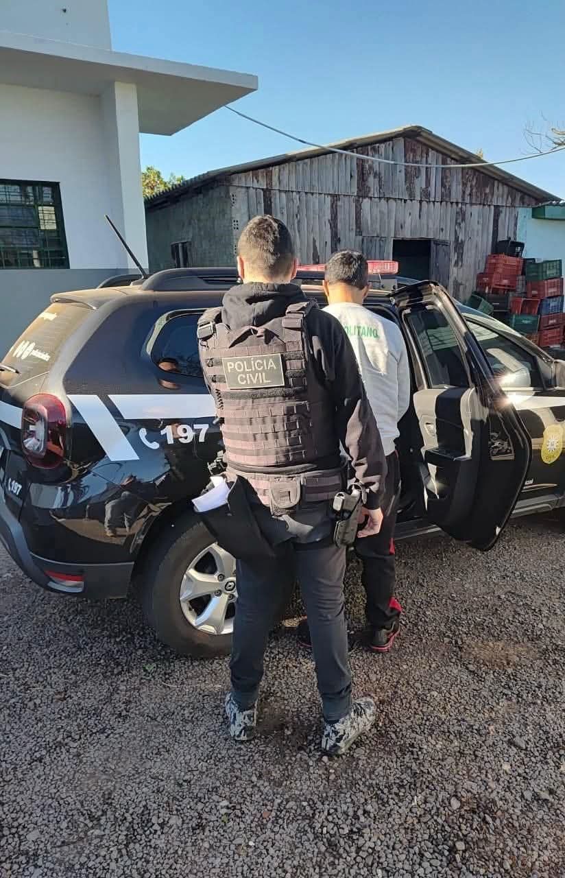 Polícia Civil prende autor de homicídio em Palmeira das Missões que teve como vítima um panambiense