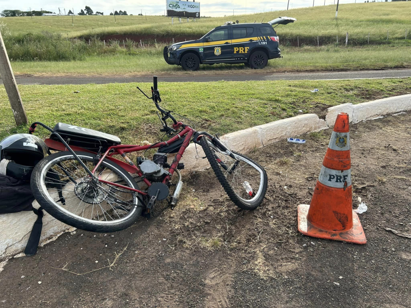 Condutor de ciclomotor morre após acidente de trânsito em Cruz Alta