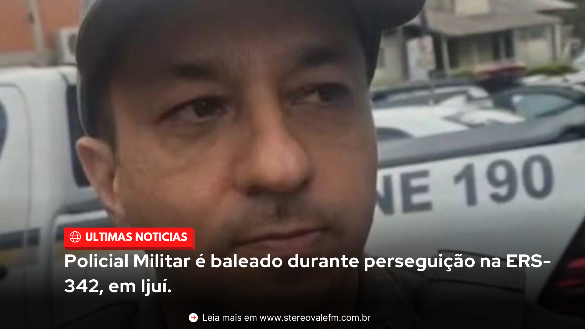 Policial Militar é baleado durante perseguição na ERS-342, em Ijuí
