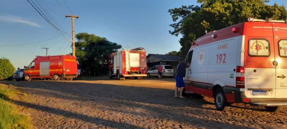 Mulher fica ferida em grave acidente na cidade de Cruz Alta