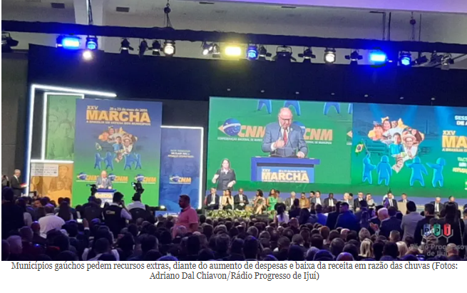 Lula faz alguns anúncios, mas não atende demandas dos municípios do RS