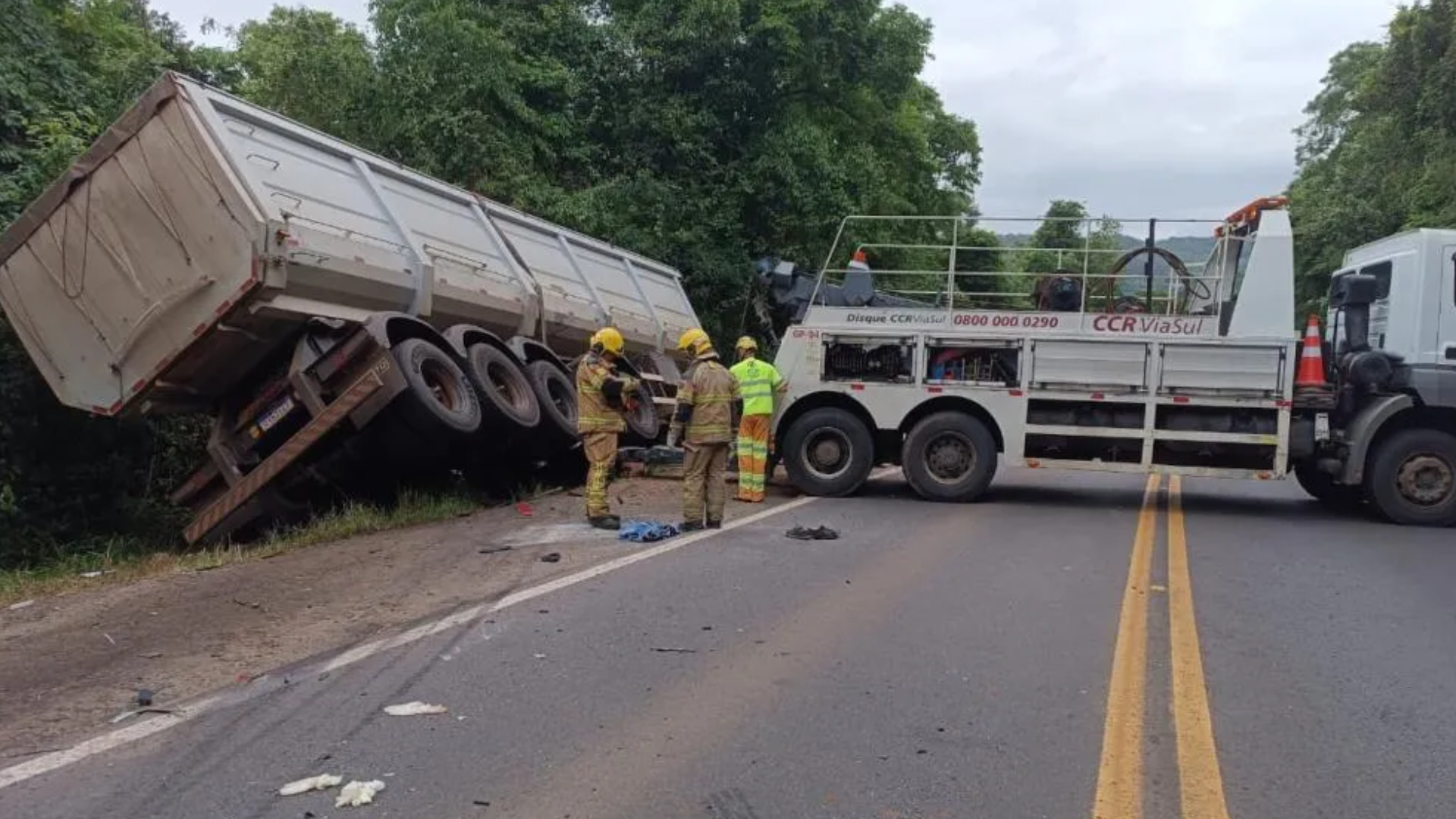Homem morre em acidente que envolveu quatro veículos na BR-386 em Marques de Souza