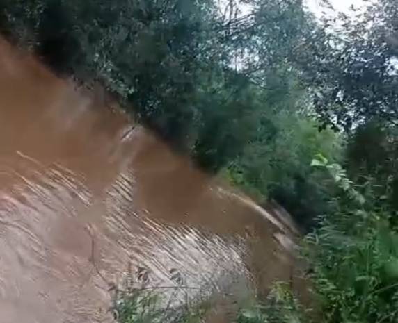Moradores de Lajeado Briva, interior de Três de Maio, ficam ilhados devido à elevação do Rio Buricá