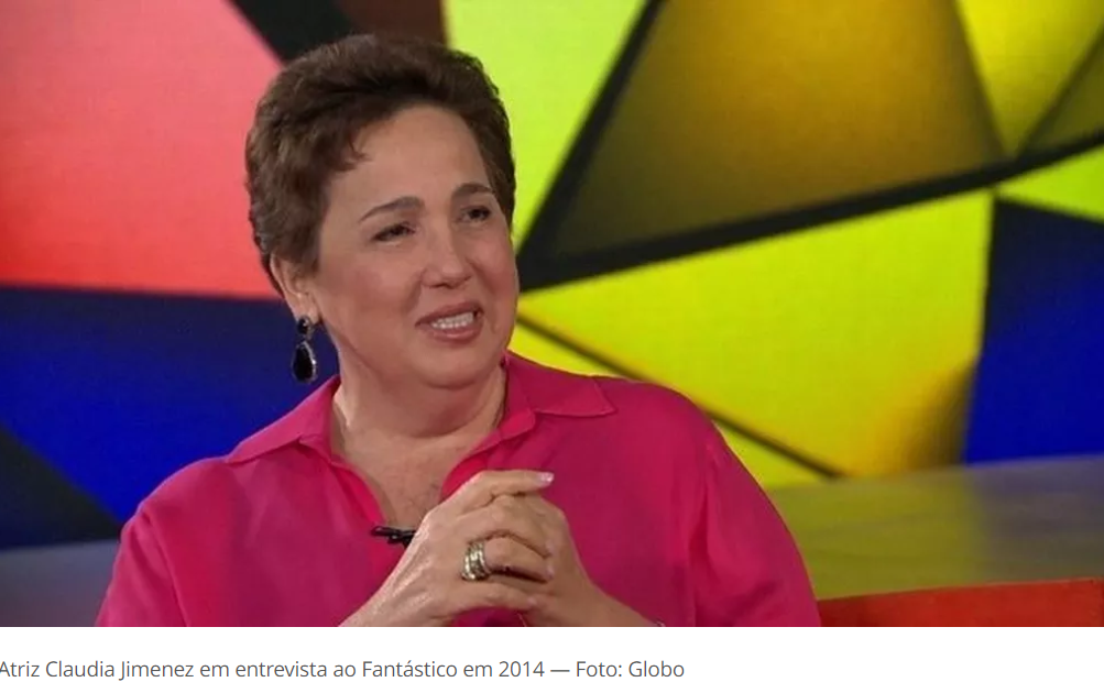 Morre no Rio a atriz Claudia Jimenez aos 63 anos