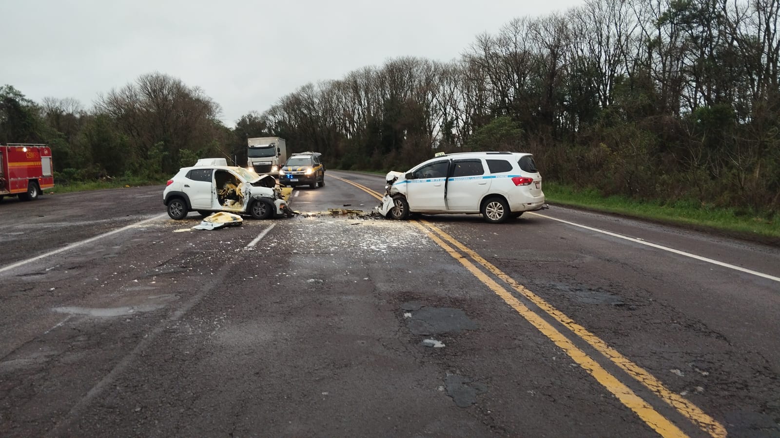 Colisão é registrada na BR 386, em Sarandi
