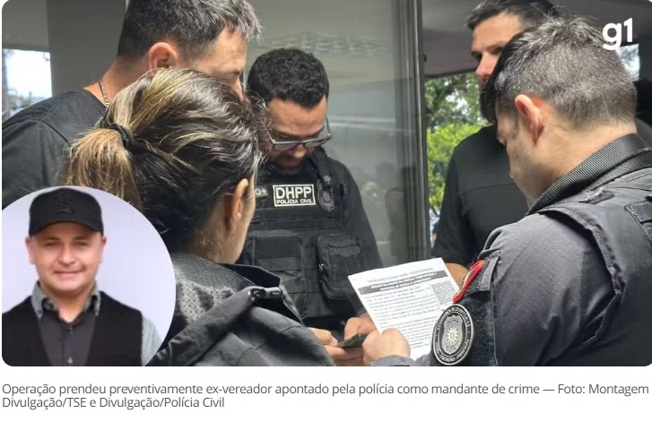 Ex-vereador é preso por suspeita de mandar matar homem que fez piada sobre sexualidade