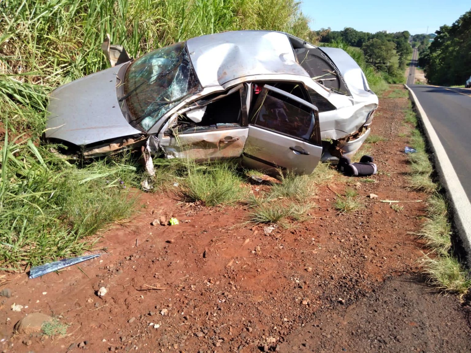Acidente na VRS 824 envolve dois veículos em Ibirubá, na manhã desta quarta-feira.