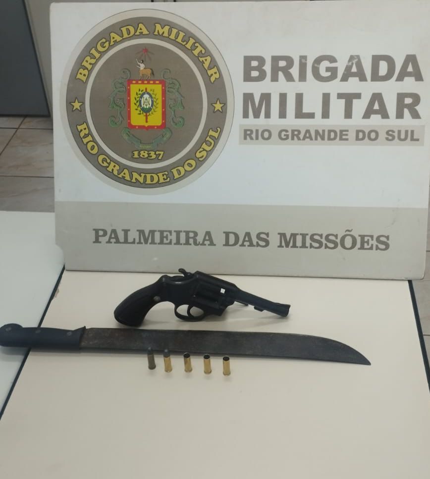 Homem é preso por porte ilegal de arma de fogo em Palmeira das Missões