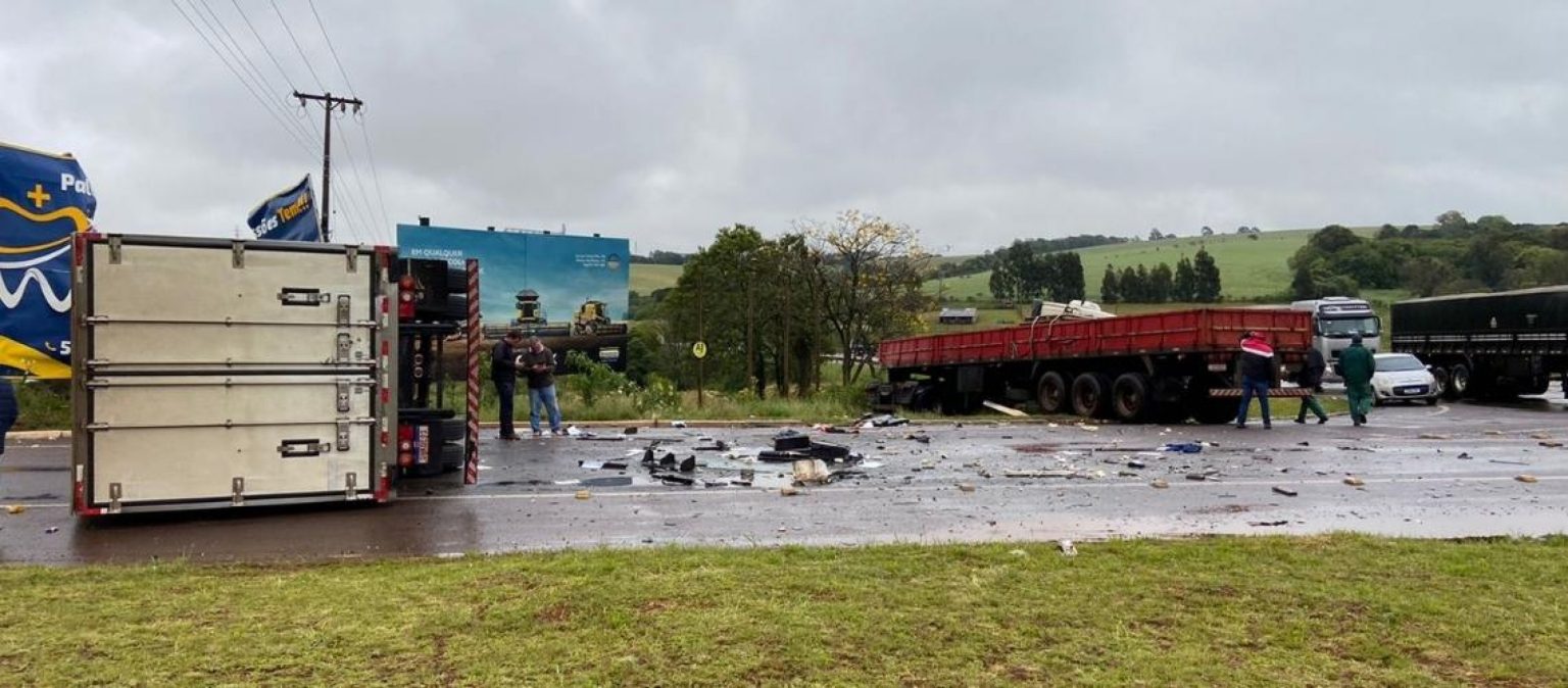 Grave acidente no ‘‘trevo da morte’’ em Palmeira das Missões