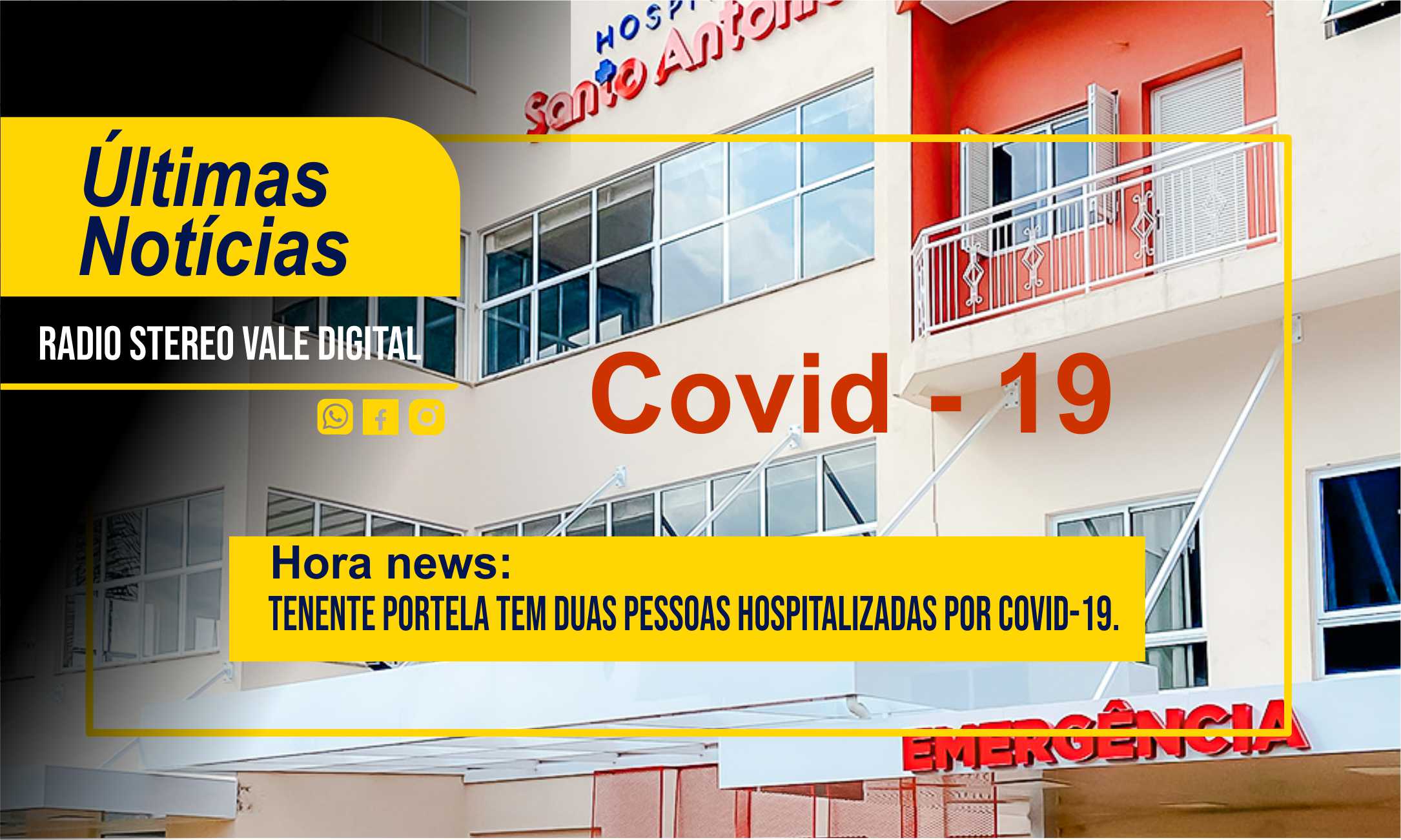 Aumento de casos de Covid-19 preocupa em Tenente Portela: duas pessoas internadas no hospital