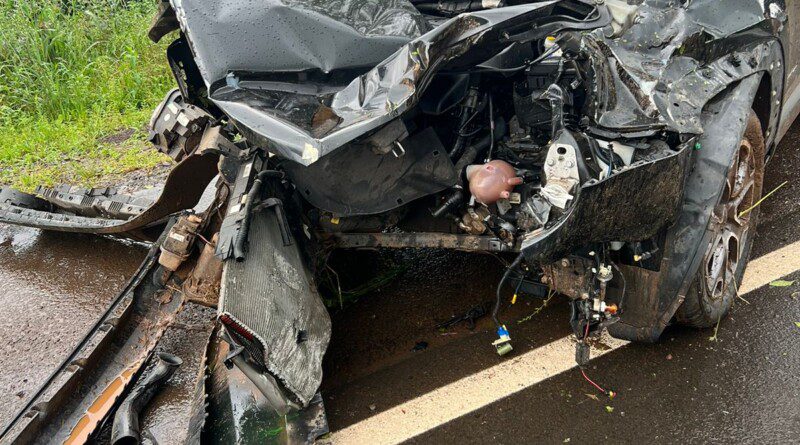 Árbitros de futebol se acidentam na BR 285 em Bozano